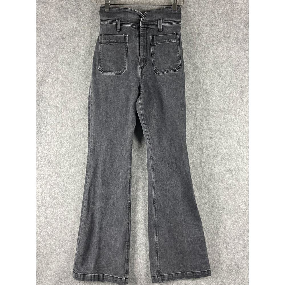 Citizens Of Humanity Gabriella Jeans‎ Womens 27 Gray Flare Ultra Hight Rise FLAW